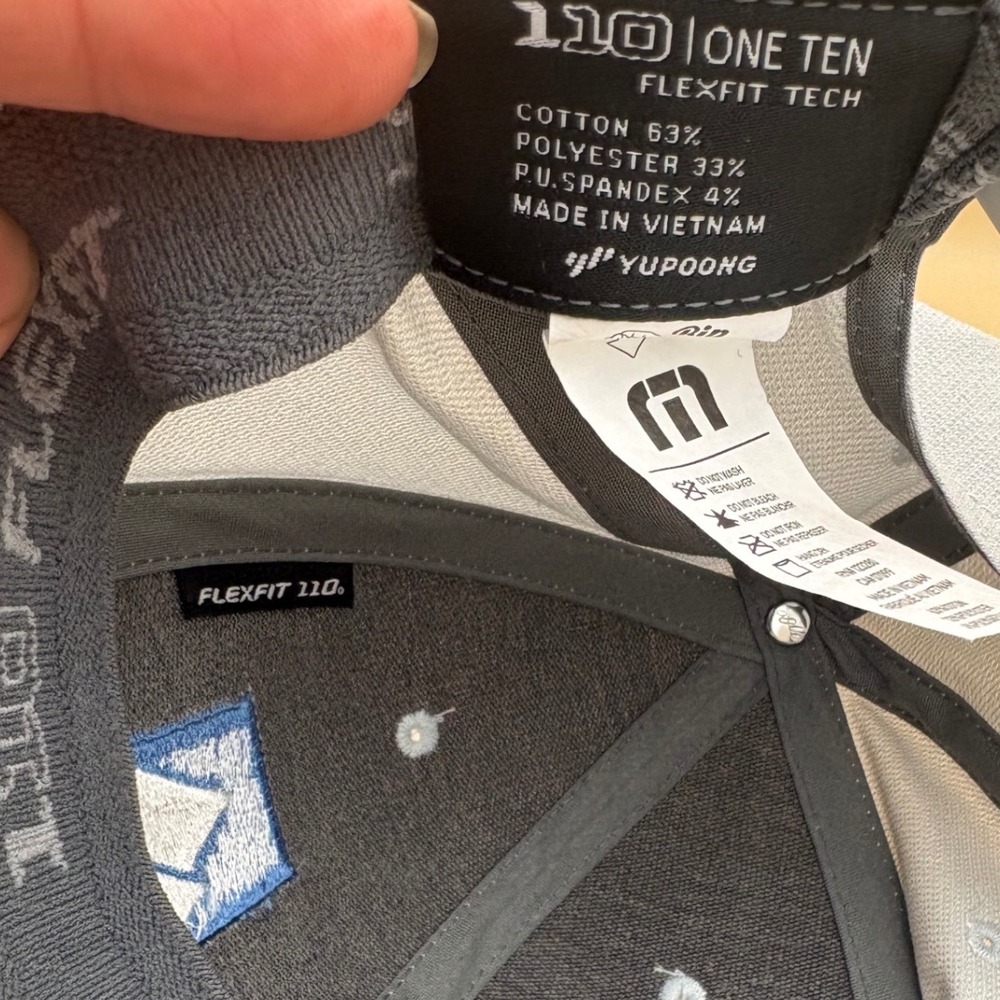 TravisMathew Solid Cap Light Grey Heather Parady Flexfit 110 Hat TM1MY391 - Picture 6 of 7